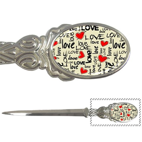 Love Abstract Background Love Textures Letter Opener from ArtsNow.com Front