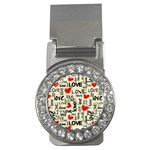 Love Abstract Background Love Textures Money Clips (CZ) 