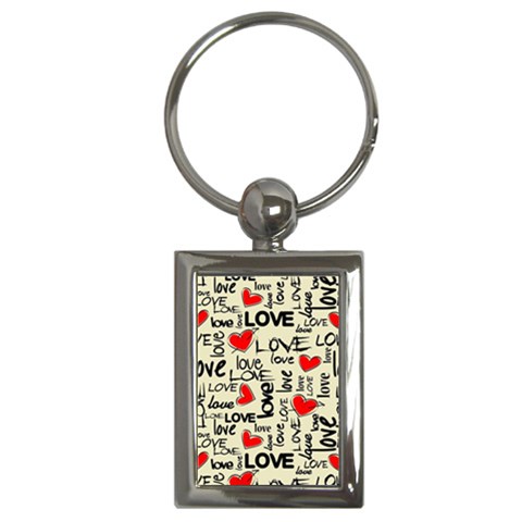 Love Abstract Background Love Textures Key Chain (Rectangle) from ArtsNow.com Front