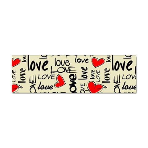 Love Abstract Background Love Textures Sticker (Bumper) from ArtsNow.com Front