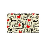 Love Abstract Background Love Textures Magnet (Name Card)