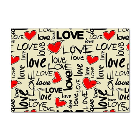 Love Abstract Background Love Textures Sticker A4 (100 pack) from ArtsNow.com Front