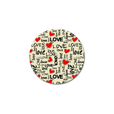 Love Abstract Background Love Textures Golf Ball Marker (4 pack) from ArtsNow.com Front