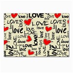 Love Abstract Background Love Textures Postcards 5  x 7  (Pkg of 10)