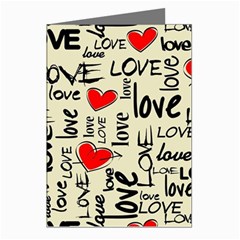 Love Abstract Background Love Textures Greeting Cards (Pkg of 8) from ArtsNow.com Left