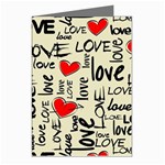 Love Abstract Background Love Textures Greeting Cards (Pkg of 8)