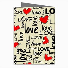 Love Abstract Background Love Textures Greeting Cards (Pkg of 8) from ArtsNow.com Right