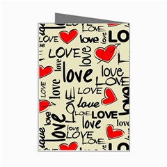 Love Abstract Background Love Textures Mini Greeting Card from ArtsNow.com Right