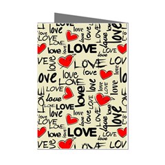 Love Abstract Background Love Textures Mini Greeting Cards (Pkg of 8) from ArtsNow.com Left