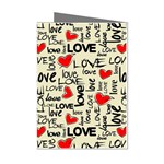 Love Abstract Background Love Textures Mini Greeting Cards (Pkg of 8)