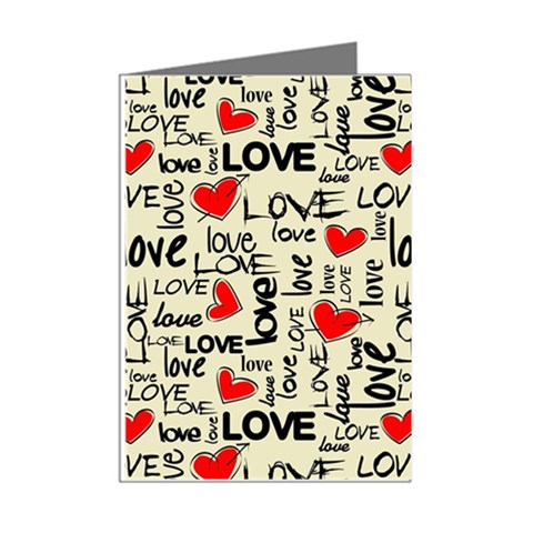 Love Abstract Background Love Textures Mini Greeting Cards (Pkg of 8) from ArtsNow.com Right