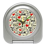 Love Abstract Background Love Textures Travel Alarm Clock