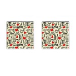 Love Abstract Background Love Textures Cufflinks (Square)