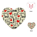 Love Abstract Background Love Textures Playing Cards Single Design (Heart)