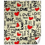 Love Abstract Background Love Textures Canvas 8  x 10 