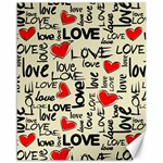 Love Abstract Background Love Textures Canvas 16  x 20 