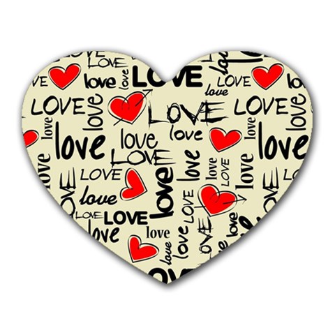 Love Abstract Background Love Textures Heart Mousepad from ArtsNow.com Front