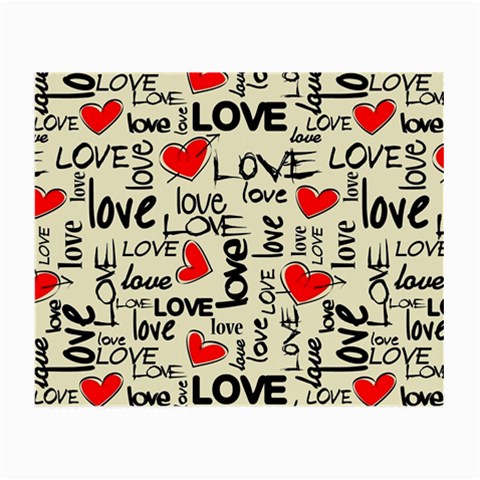 Love Abstract Background Love Textures Small Glasses Cloth (2 Sides) from ArtsNow.com Front