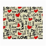 Love Abstract Background Love Textures Small Glasses Cloth (2 Sides)