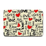 Love Abstract Background Love Textures Small Doormat