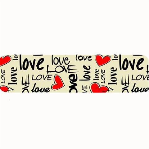 Love Abstract Background Love Textures Large Bar Mat from ArtsNow.com 32 x8.5  Bar Mat