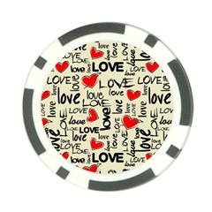 Love Abstract Background Love Textures Poker Chip Card Guard from ArtsNow.com Front