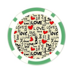 Love Abstract Background Love Textures Poker Chip Card Guard from ArtsNow.com Front