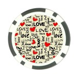 Love Abstract Background Love Textures Poker Chip Card Guard