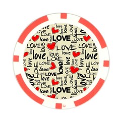 Love Abstract Background Love Textures Poker Chip Card Guard from ArtsNow.com Back