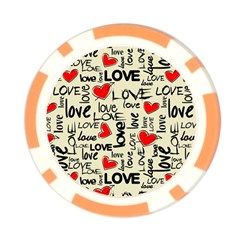 Love Abstract Background Love Textures Poker Chip Card Guard from ArtsNow.com Back