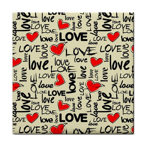 Love Abstract Background Love Textures Face Towel from ArtsNow.com Front