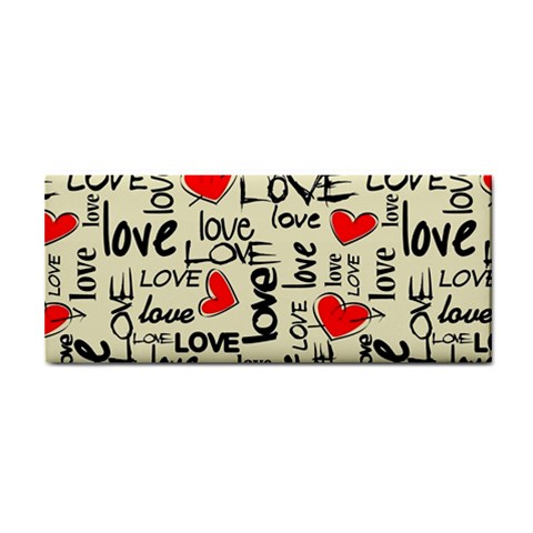 Love Abstract Background Love Textures Hand Towel from ArtsNow.com Front