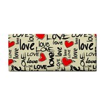 Love Abstract Background Love Textures Hand Towel