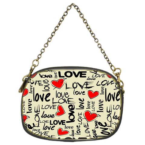 Love Abstract Background Love Textures Chain Purse (One Side) from ArtsNow.com Front