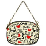 Love Abstract Background Love Textures Chain Purse (One Side)