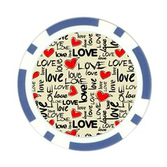 Love Abstract Background Love Textures Poker Chip Card Guard (10 pack) from ArtsNow.com Front