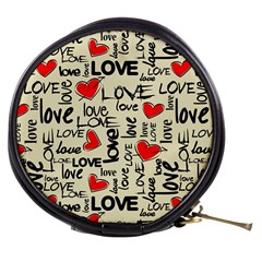 Love Abstract Background Love Textures Mini Makeup Bag from ArtsNow.com Front