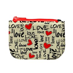 Love Abstract Background Love Textures Mini Coin Purse from ArtsNow.com Front