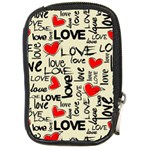 Love Abstract Background Love Textures Compact Camera Leather Case