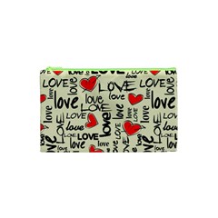 Love Abstract Background Love Textures Cosmetic Bag (Small) from ArtsNow.com Front