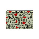 Love Abstract Background Love Textures Cosmetic Bag (Medium)