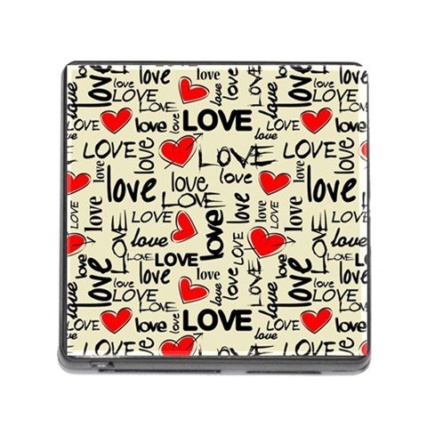 Love Abstract Background Love Textures Memory Card Reader (Square 5 Slot) from ArtsNow.com Front