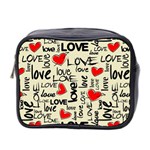 Love Abstract Background Love Textures Mini Toiletries Bag (Two Sides)