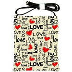 Love Abstract Background Love Textures Shoulder Sling Bag