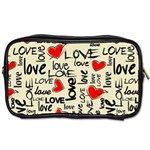 Love Abstract Background Love Textures Toiletries Bag (One Side)