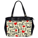 Love Abstract Background Love Textures Oversize Office Handbag (2 Sides)