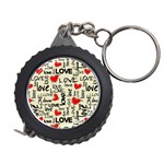 Love Abstract Background Love Textures Measuring Tape