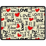 Love Abstract Background Love Textures Fleece Blanket (Large)