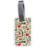 Love Abstract Background Love Textures Luggage Tag (one side)