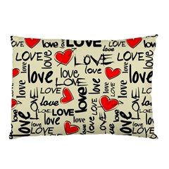 Love Abstract Background Love Textures Pillow Case (Two Sides) from ArtsNow.com Back